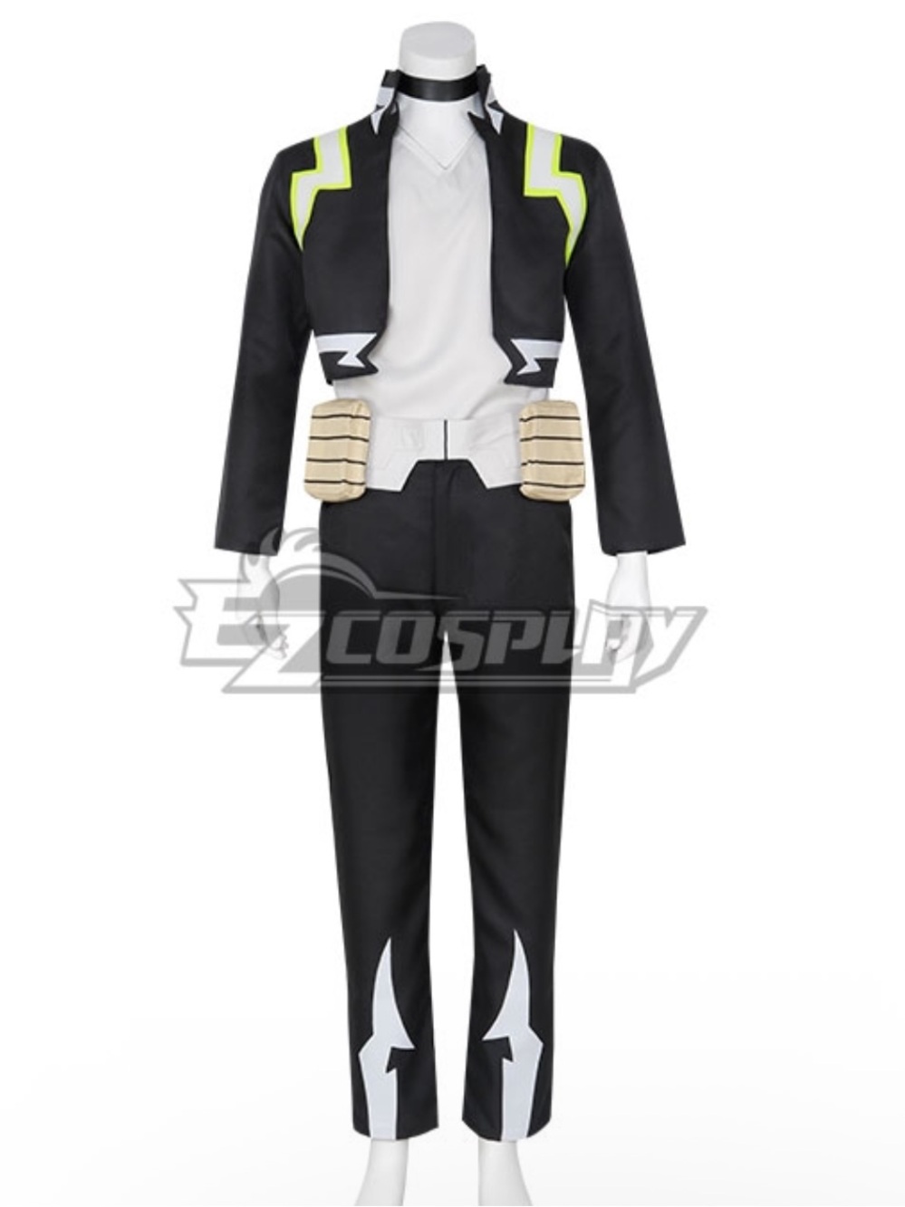 Denki Kaminari Cosplay Pants — Black and White Men’s Costume size Small